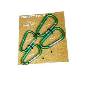 Green Carabiner Clip Set - Home Party Supplies